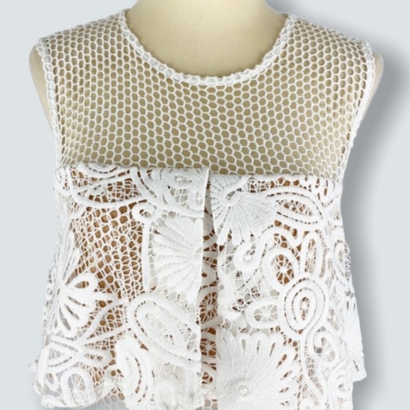 Revolve ELLIATT Serenity Cold Shoulder Lace Sheath - Picture 4 of 13